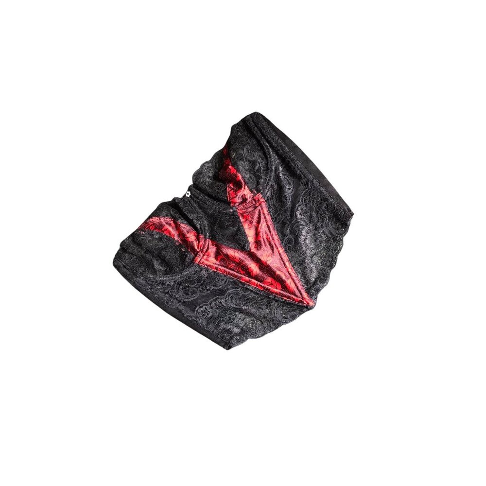 Vintage Christian Dior Black and Red Corset Bra - Picture 3 of 6